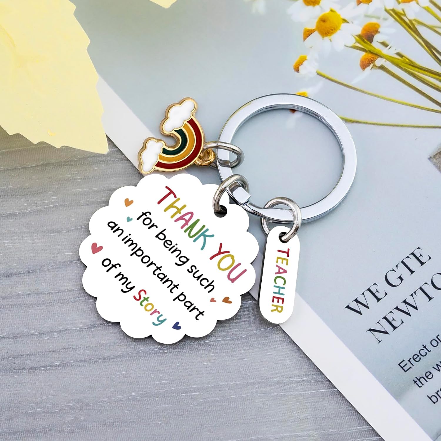 Teacher Keychain Teacher Accessories Teacher Appreciation Gifts for Women image 3