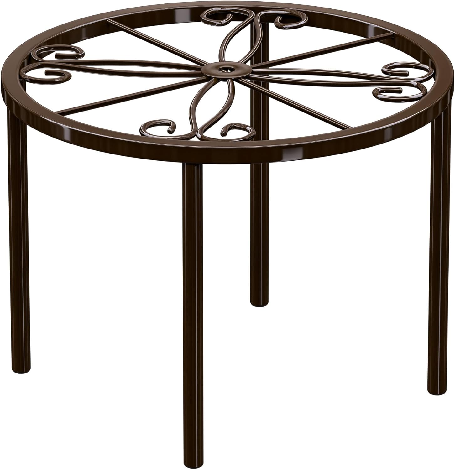 BUSSDIS Heavy Duty Metal Plant Stand Review: Best Anti-Rust Round Rack for Gardens & Patios