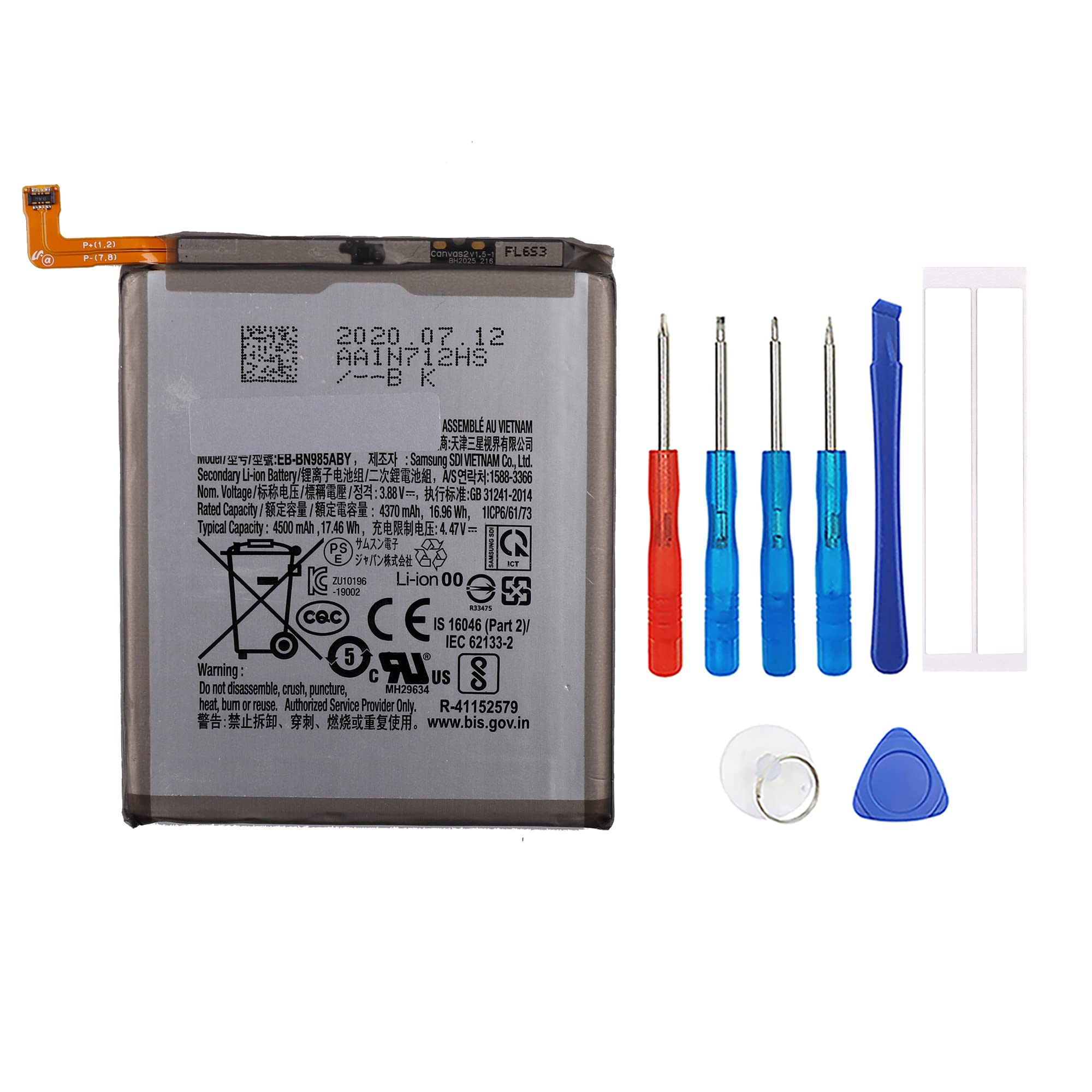 SWARK New Replacement Battery EB-BN985ABY Compatible with Samsung Galaxy Note 20 Ultra SM-N985 with tools