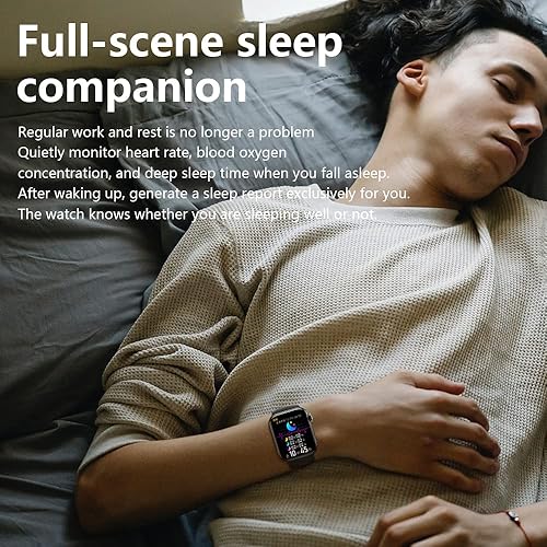 Miniatura 5 de 321OU Reloj inteligente para hombres, mujeres y niños, compatible con teléfonos Android, reloj inteligente Bluetooth de 2.19 pulgadas, pantalla