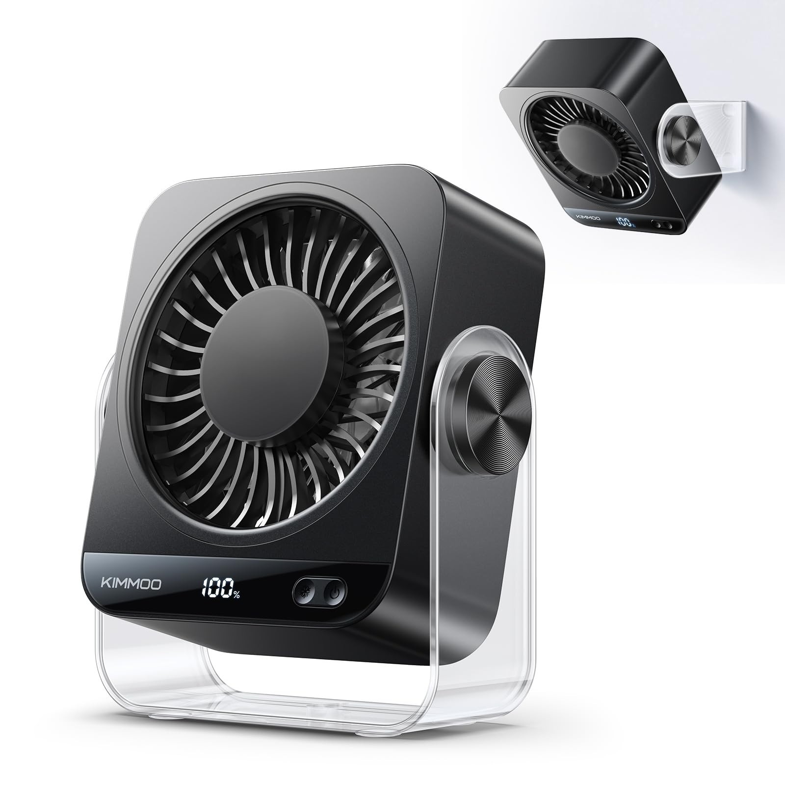 Photo 1 of KIMMOO Small Rechargeable Desk Fan