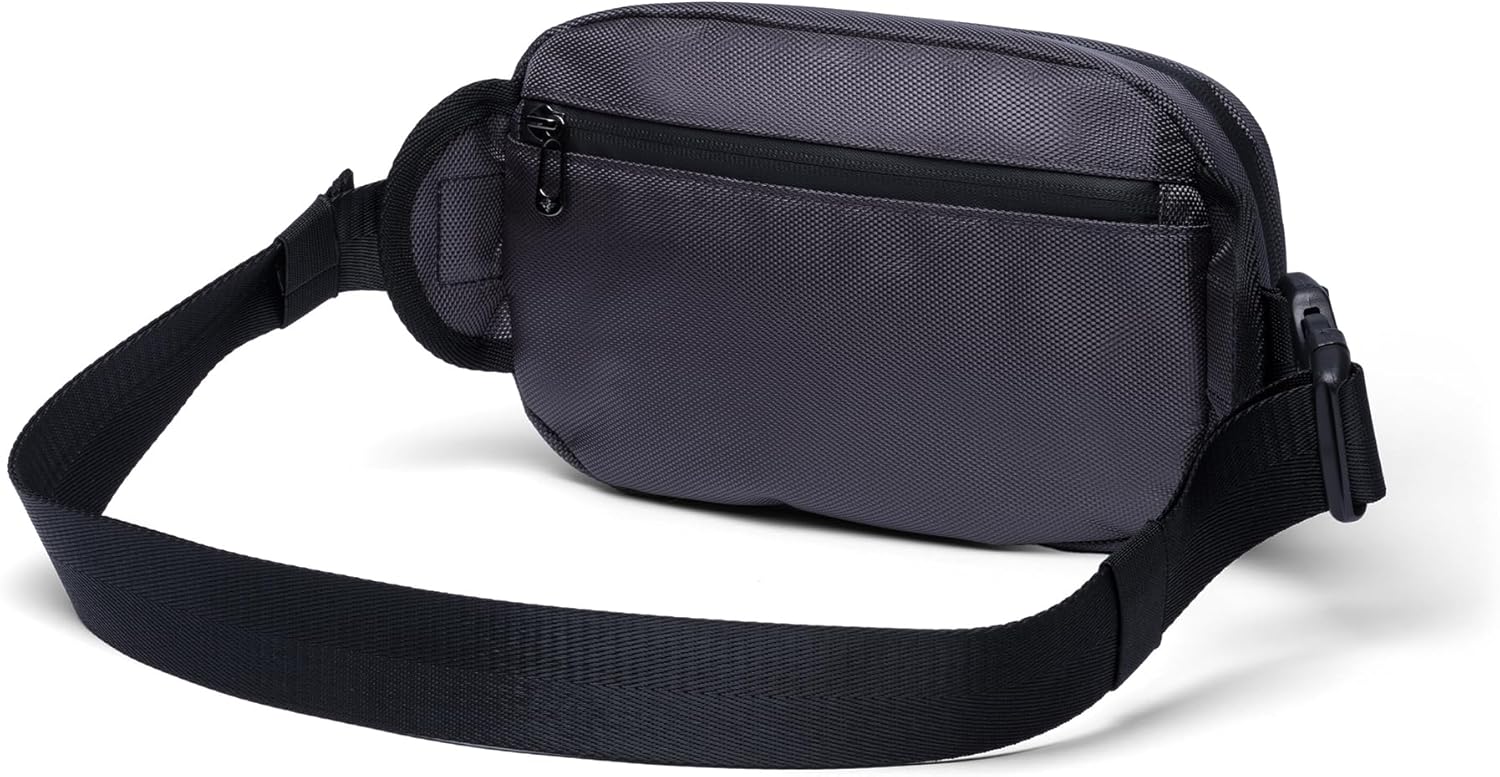 Fortuna Waterproof Adjustable Strap Crossbody Fanny Pack Casual Daypack Sling Bag Waist Pack for Men & Women (Graphite)