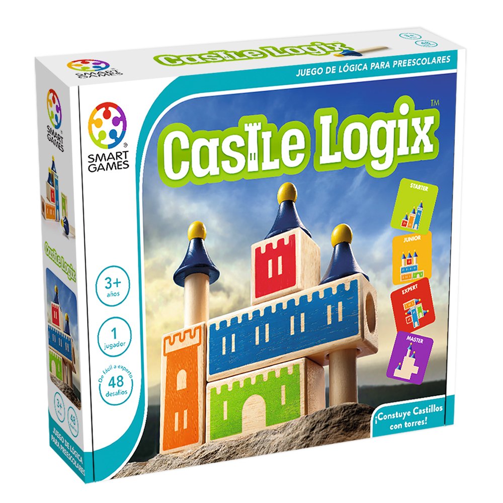 Smartgames - Castle Logix | Puzzle en Bois | Jeux éducatifs | Jouets pour Enfants 3 Ans 1 Joueur