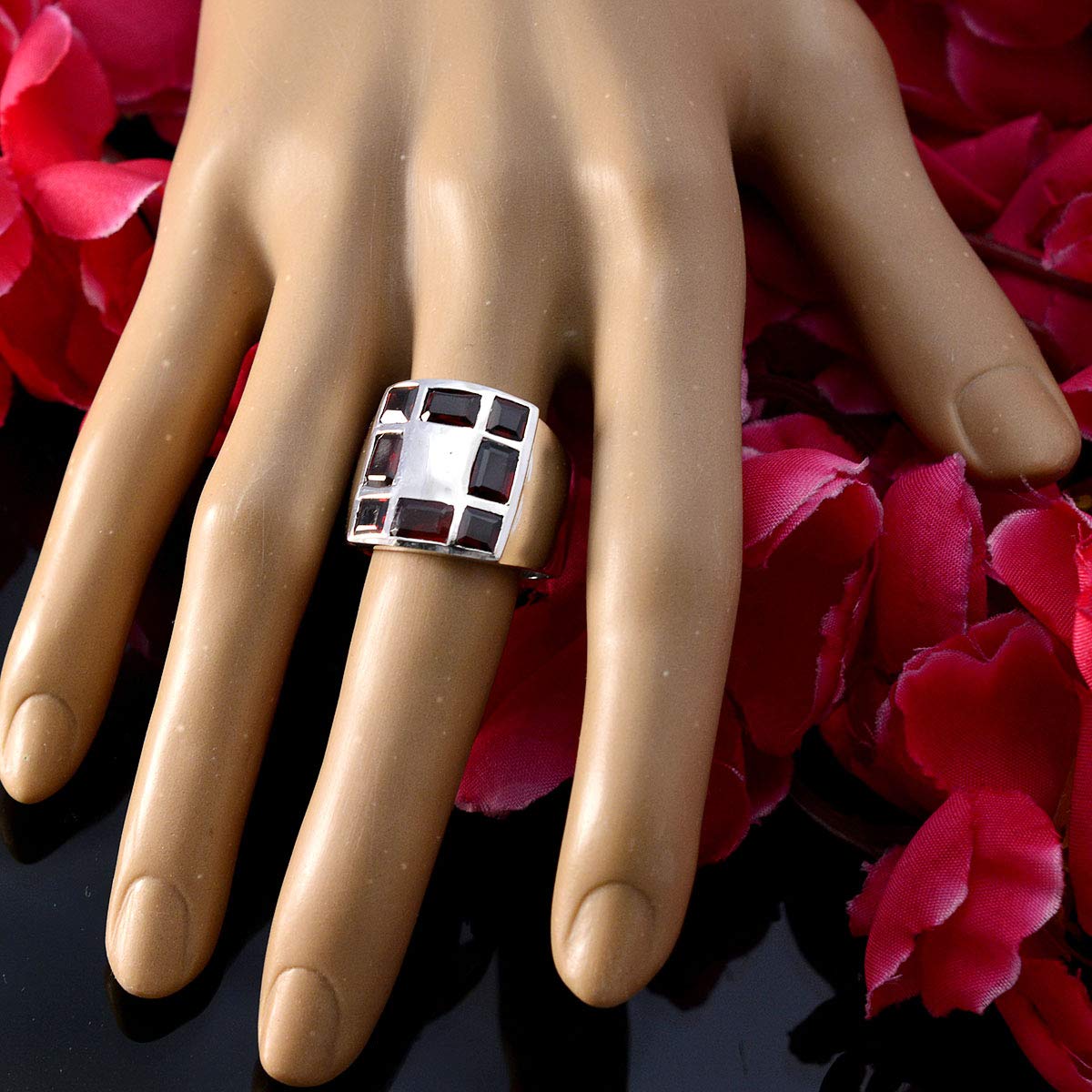 House of Rings Wybierz swój kolor Pierścionek 925 Sterling Silver Ring Multi Shape Ring Handamde Jewelry Easter Ring Pierścionki z kamieniami szlachetnymi dla kobiet i mężczyzn