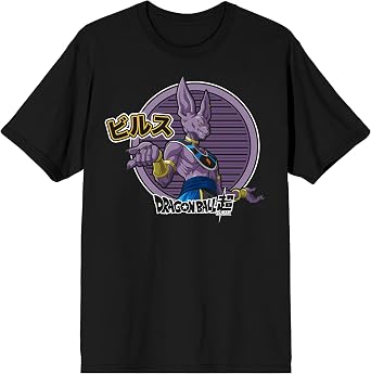 Dragon Ball Super Beerus Character Mens Black Graphic Tee