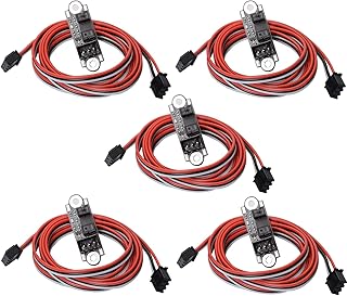 5 Pack Optical Endstop with 1M Cable Optical Switch Sensor Photoelectric Light Control Optical Limit Switch Module for 3D Printer