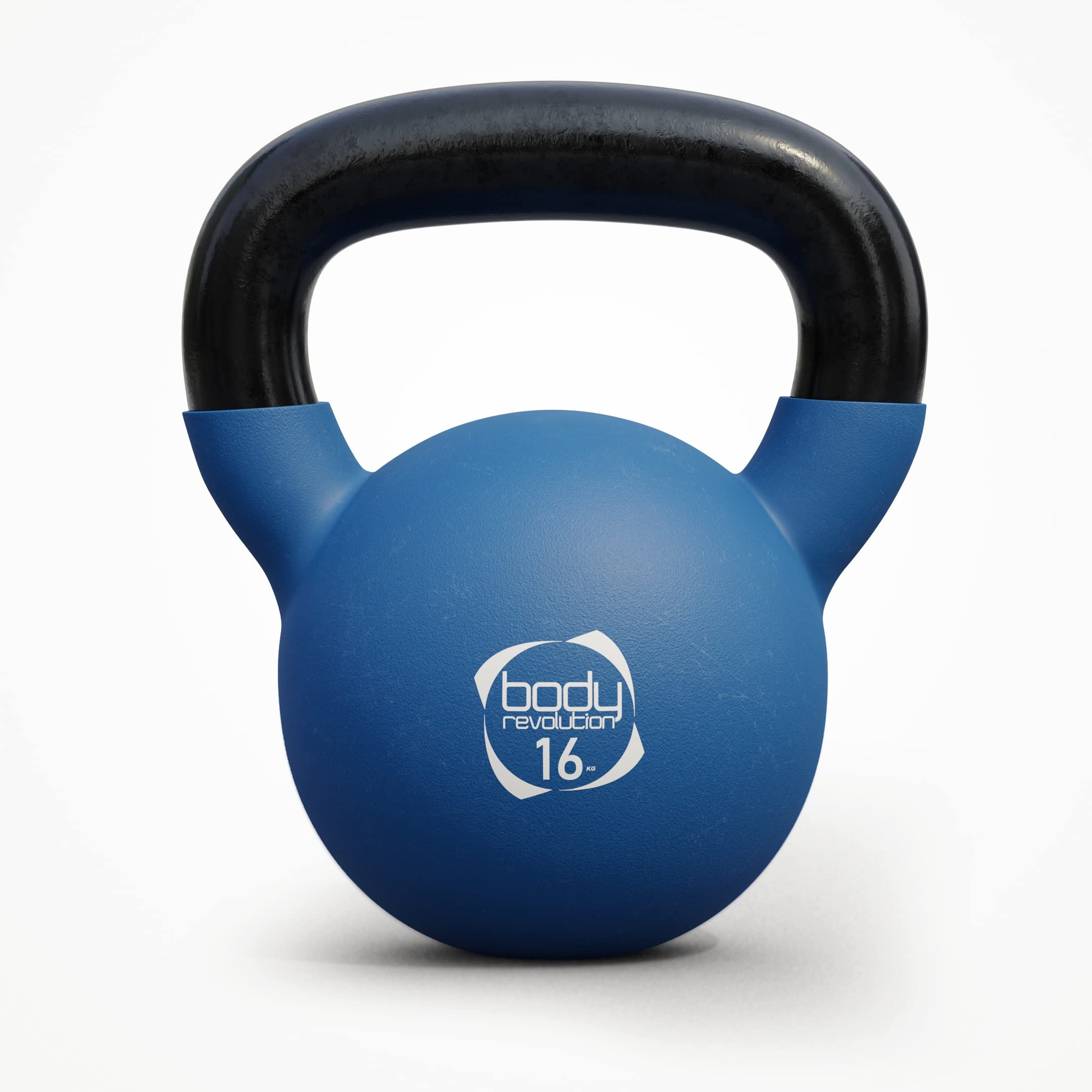 Body Revolution, kettlebell in neoprene, in ghisa rivestita in gomma (da 2 kg a 24 kg), 16 kg