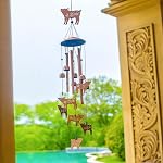 Chimes à vent de porc pour l'extérieur,Cadeaux à vent pour femmes/hommes/sympathie Cadeau/mémorial Cadeaux d'anniversaire de fête Cadeaux à vents métalliques pour les femmes/intérieurs,Décor de patio,Décorateur de jardin,Décour de cour,Décasseur de maison,Porch