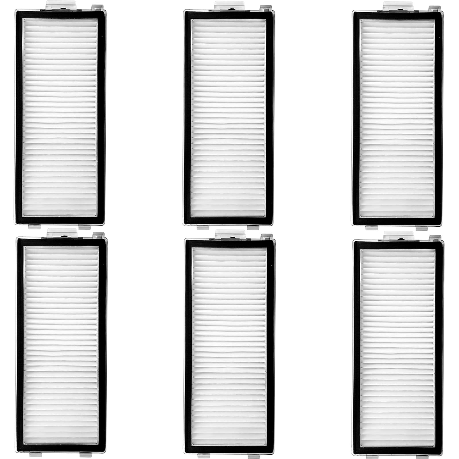 HEPA Filter for Roborock Qrevo Master/Qrevo Slim/Saros Z70 Robot Vacuum Cleaner, Washable Filter Replacement Part Filter for Roborock Qrevo Master/Qrevo Slim/Saros Z70 Robot Vacuum Cleaner, Pack of 6