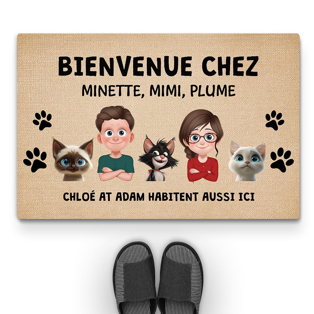 Tapis personnalisé entrée pour sublimer le pas de porte des amoureux des chats