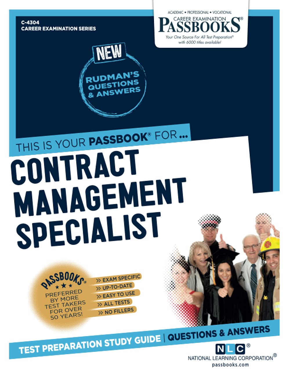 Contract Management Specialist C-4304: Passbooks Study Guide (Career Examination, 4304)