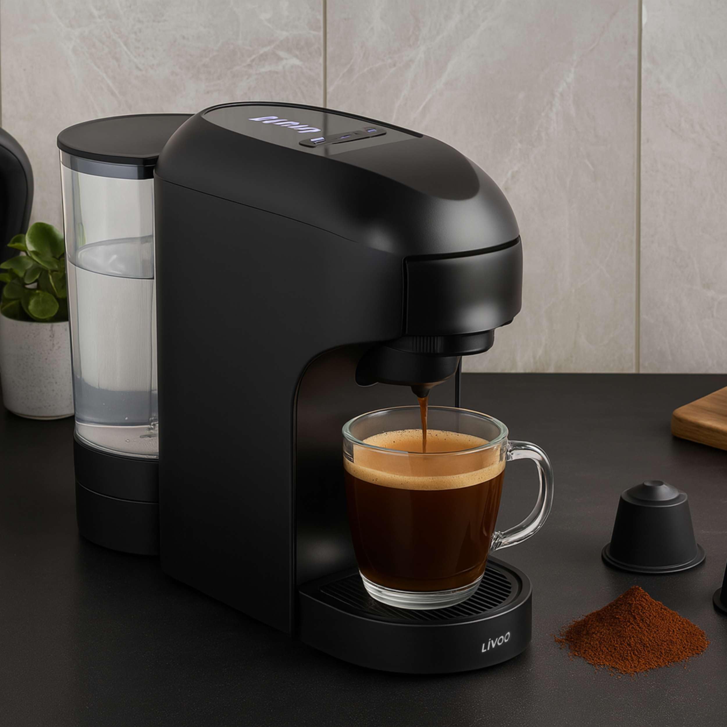 Image secondaire de Machine à café multi-capsules 3 en 1 Livoo DOD217N - 1400W, 20 bars