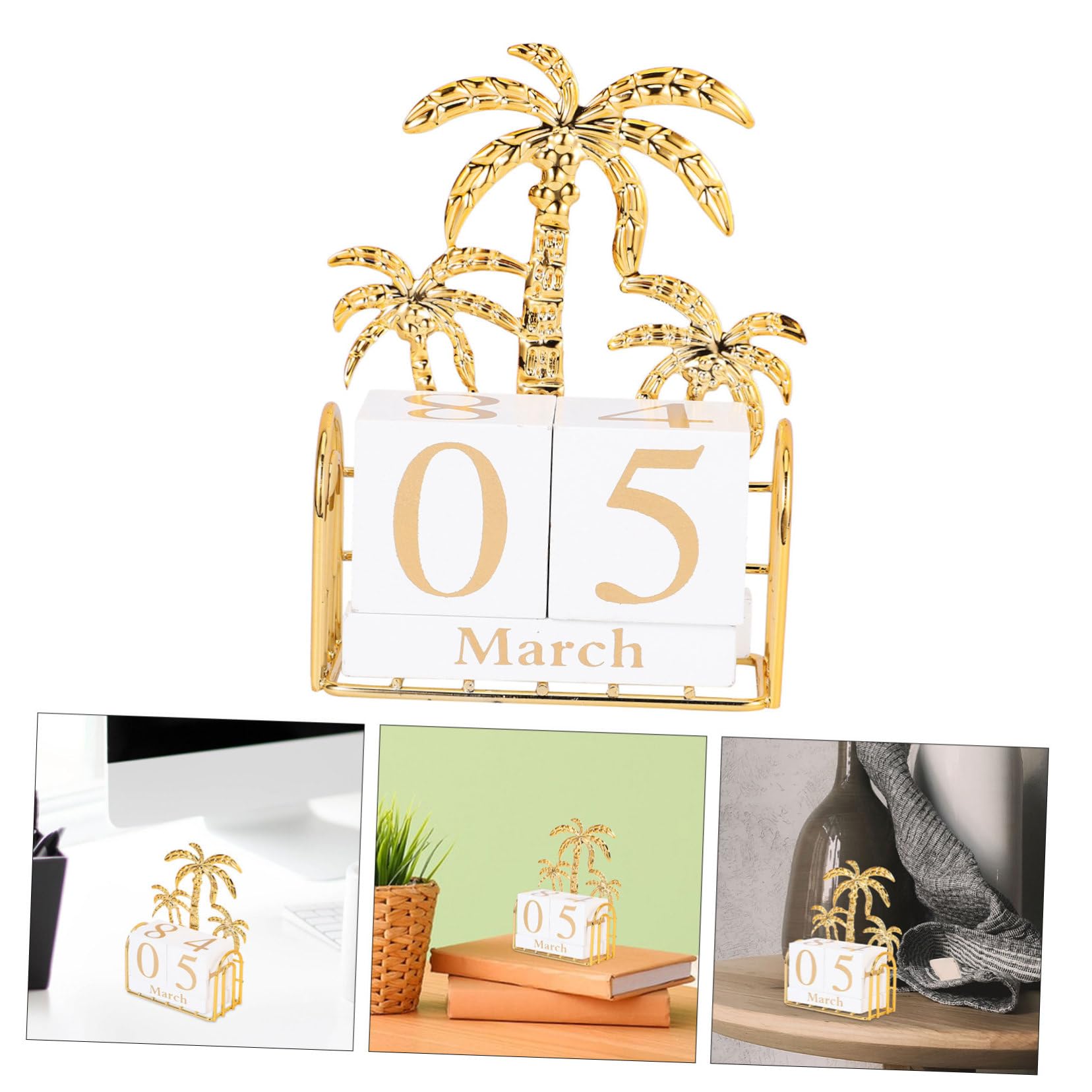 Kisangel 3sätze Tischkalender Mit Beweglichen Blockzahlen Dekorativer Kalender Für Zuhause Und Büro Eleganter Schreibtisch Organizer Perfektes Für Und Familie