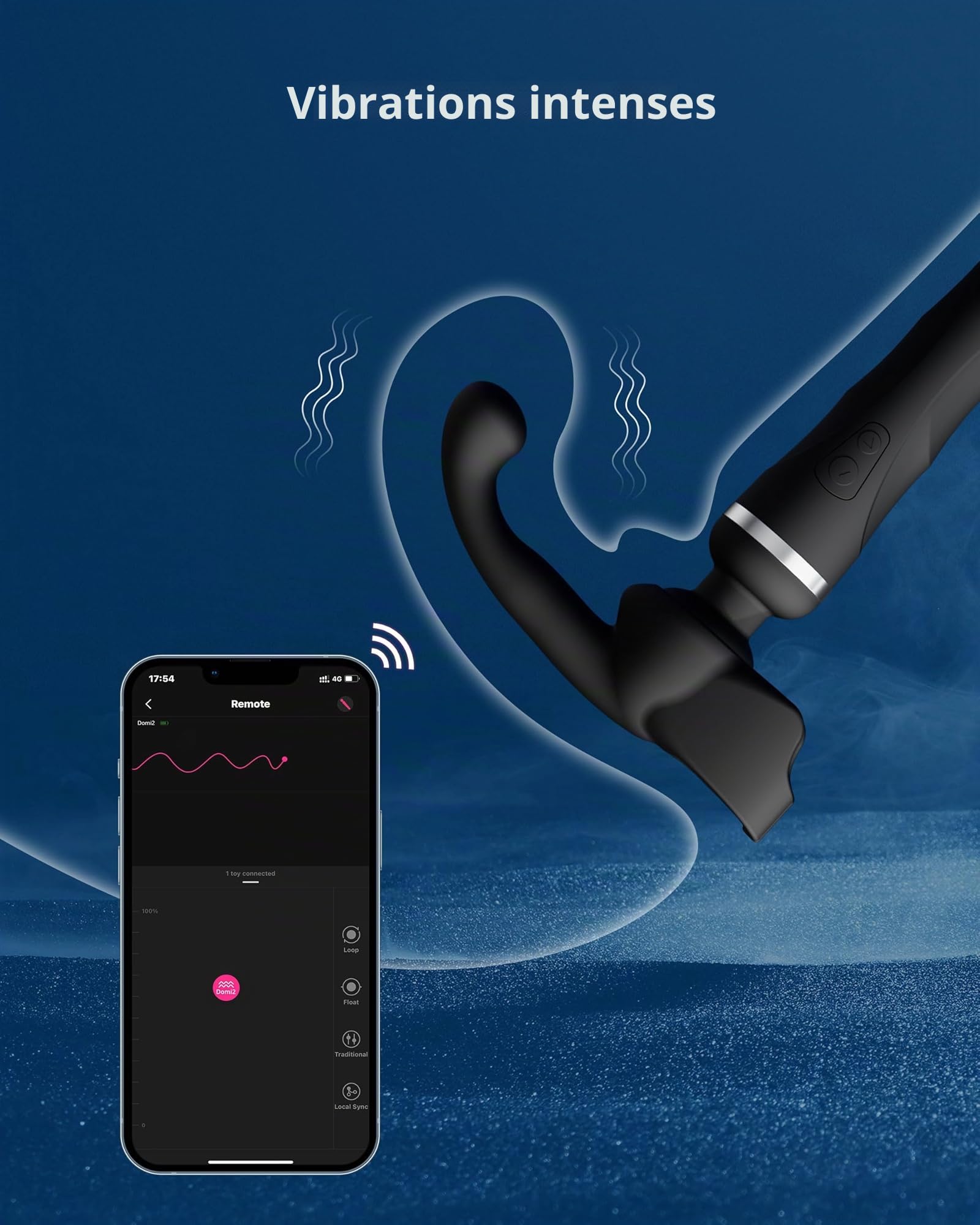 LOVENSE Domi 2 Accessoire Masseur Prostate Homme Compatible Domi 2 | Massage prostatique ciblé, silicone doux, facile à nettoyer, installation rapide