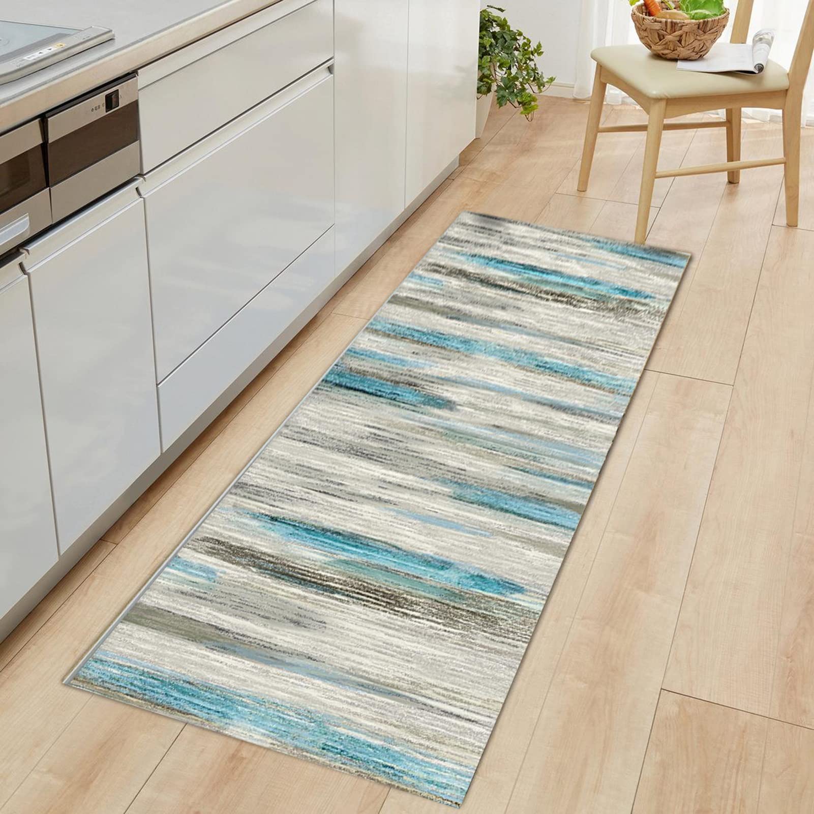 Alfombra de área interior antideslizante y lavable para sala de estar