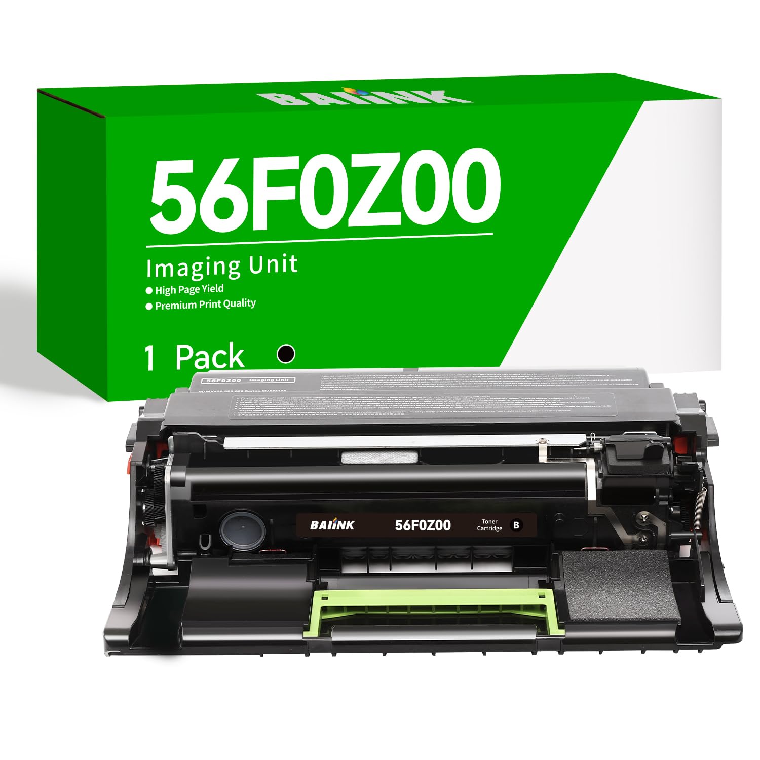 BAIINK Remanufactured 56F0Z00 Imaging Unit Replacement for Lexmark 56F0Z00 Black Imaging Unit for MS321 MS321dn MS421 MS421dw MS521dn MS621dn MX321