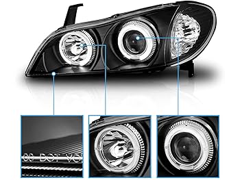 hapihapiさま Amazon.com: SPPC Projector Headlights Black Assembly Set