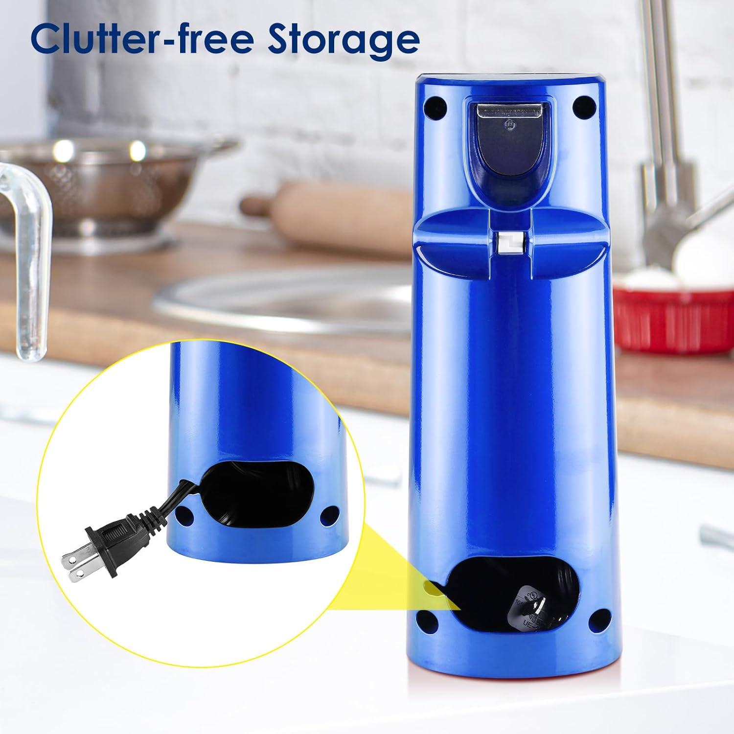 Davivy Electric Operated Can Opener (Blue)