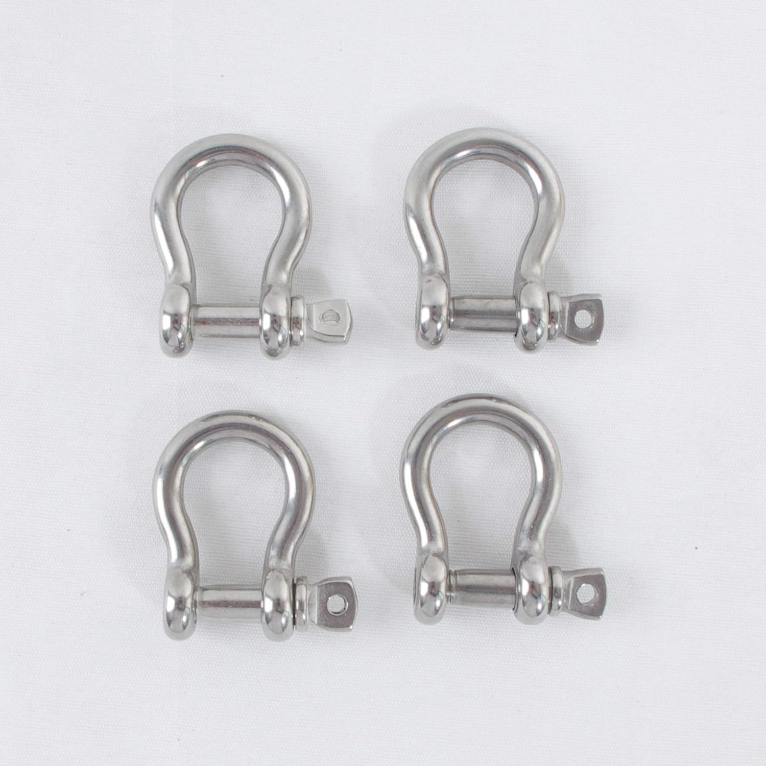 HIGOOD Size 1/4" Anchor Shackle, 316 Stainless Steel Body Material, 316 Stainless Steel Pin Material, 4PK.: Industrial & Scientific