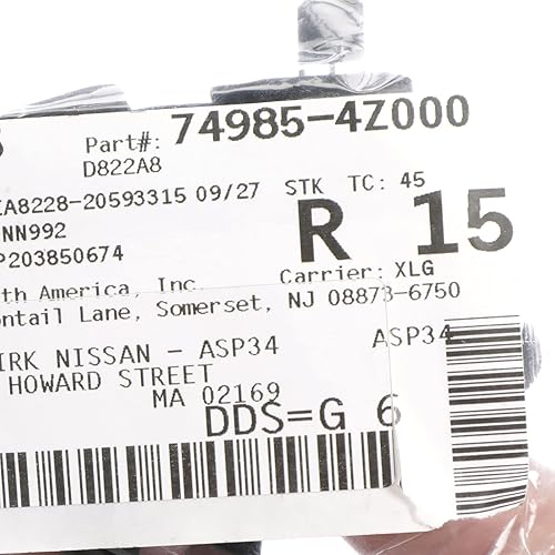 Miniatura 5 de Nissan 74985-4Z000 Soporte-Alfombra Delantera