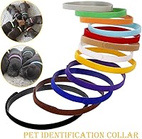 Vista 5 de Sowaka 12 collares de parto para cachorros, multicolor, ajustables, de doble cara, reutilizables, cómodos, de tela suave, bandas de identificación