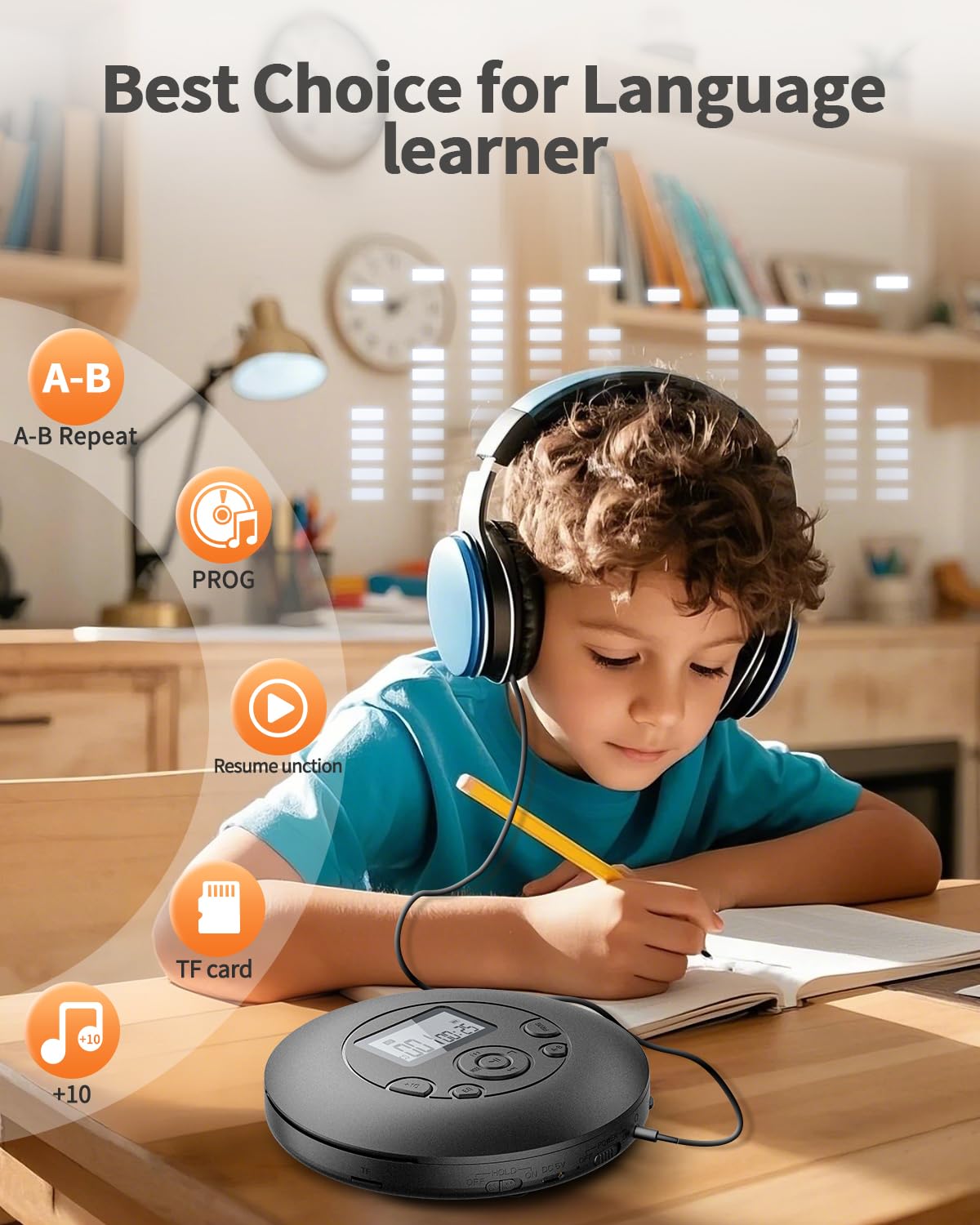 DESOBRY Portable CD Player