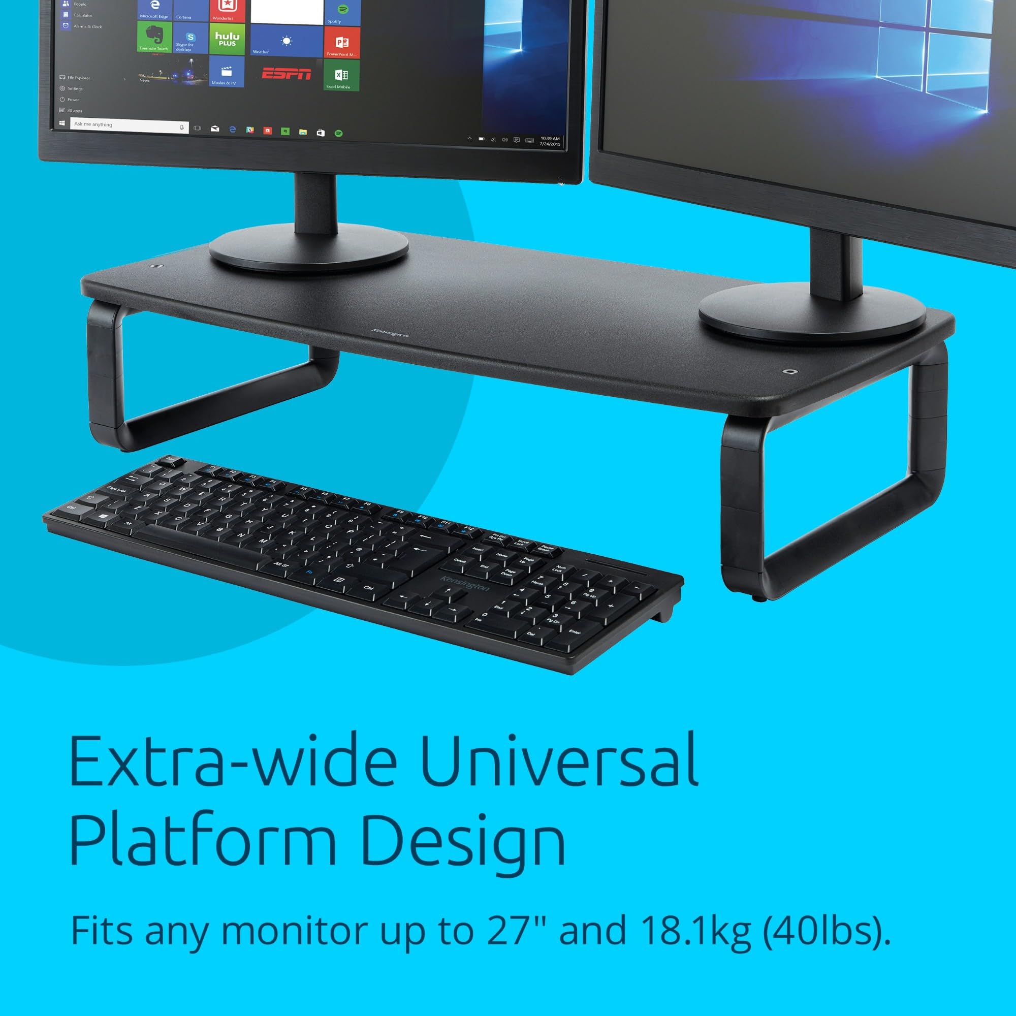 Kensington K52797WW SmartFit Extrabreiter Monitor Stand – Bild 3