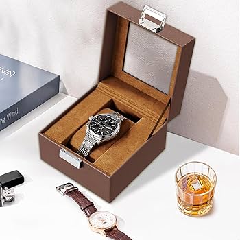 Amazon.co.jp: Mocamoro 腕時計ケース 1本用 ウオッチボックス