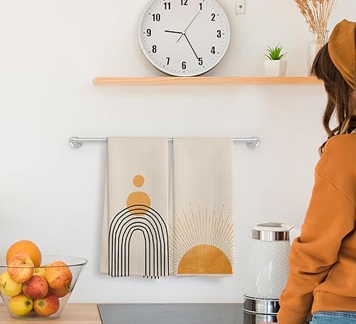 Miniatura 17 de You are My Sunshine - Juego de 2 toallas de cocina y paños de cocina y paños de cocina bohemios absorbentes, toallas de mano para baño y cocina