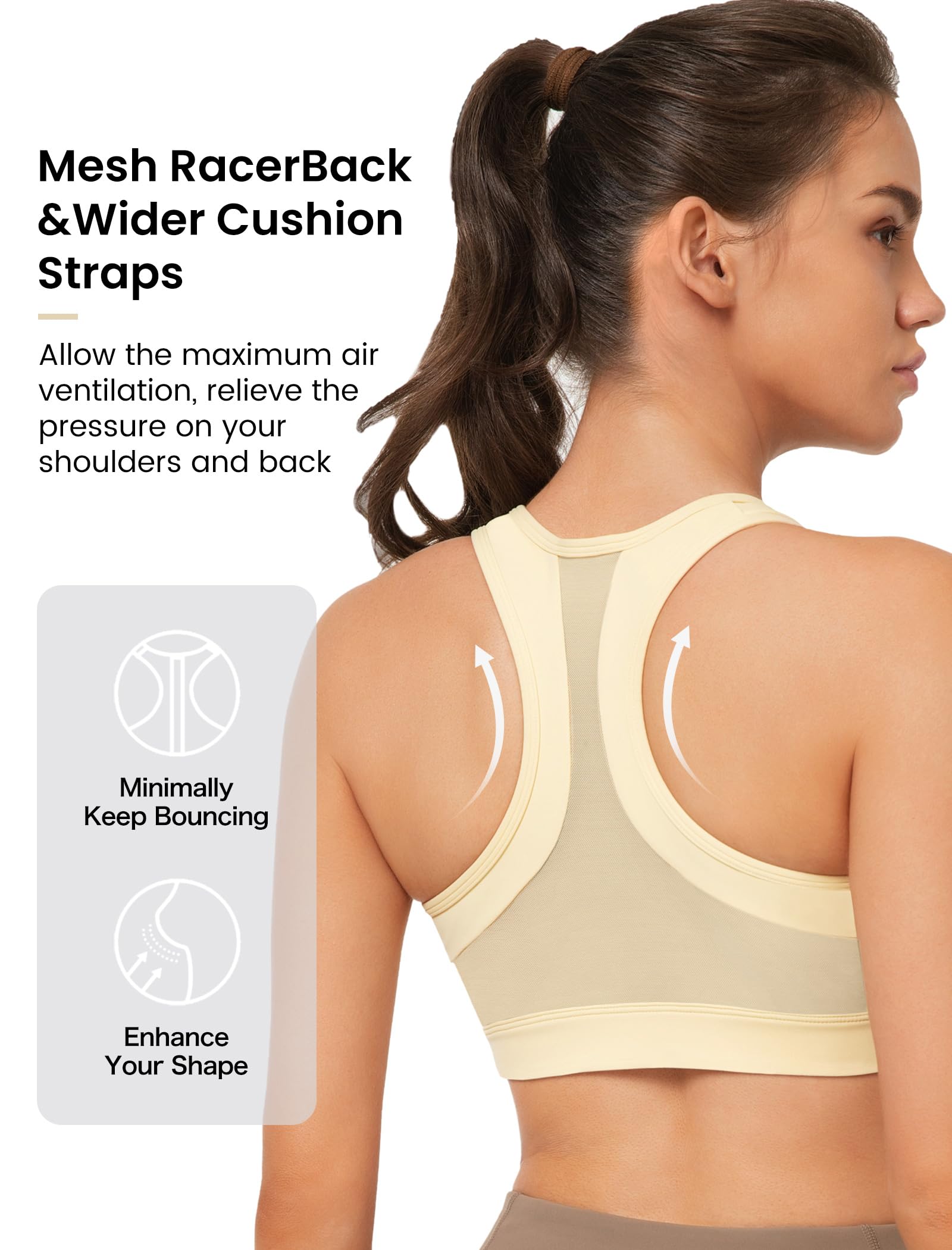 Yvette Molded Soutien-Gorge de Sport Femme