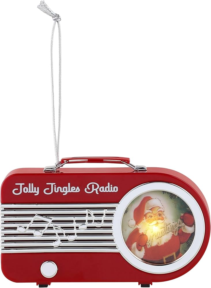 輸入品　Mr. Christmas クリスマスラジオ　2024 オーナメント Amazon.com: Mr. Christmas Mini Radio Ornament - Red : Home & Kitchen