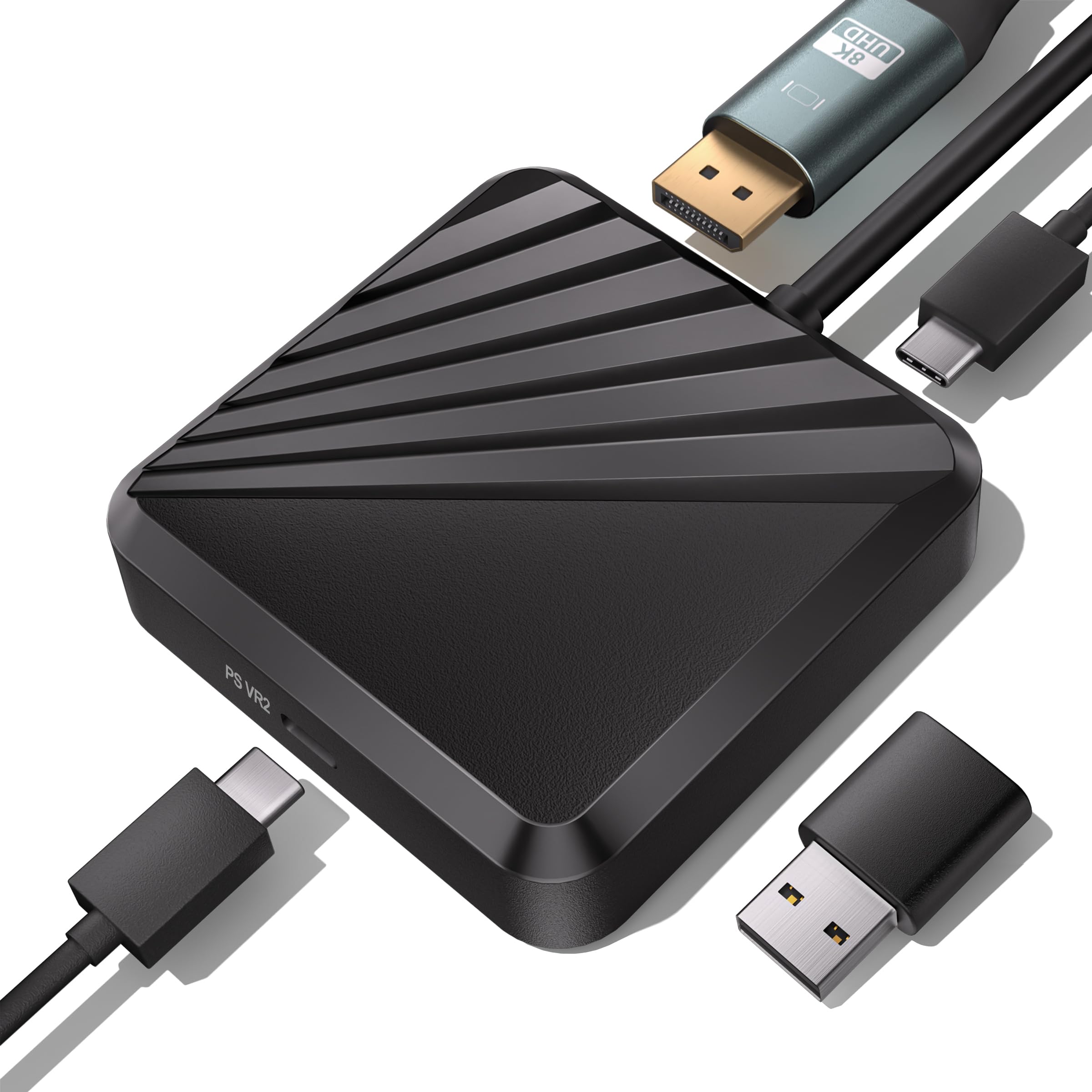 PSVR 2 PC Adapter with Bluetooth and Accessories Kit. Includes Expandable Power Adapter and Custom Bluetooth Receiver, DP 1.4 Cable & 15W Power Supply. Expand the PSVR2 Game Library Stable