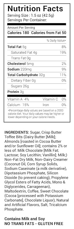 Toffee coffee Drink Mix