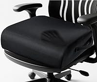 MINUPWELL 6" Extra Thick Dual-Layer Memory Foam Booster Seat Cushion for Office Chair, Car, Wheelchair - 18x16x6in Non-Slip