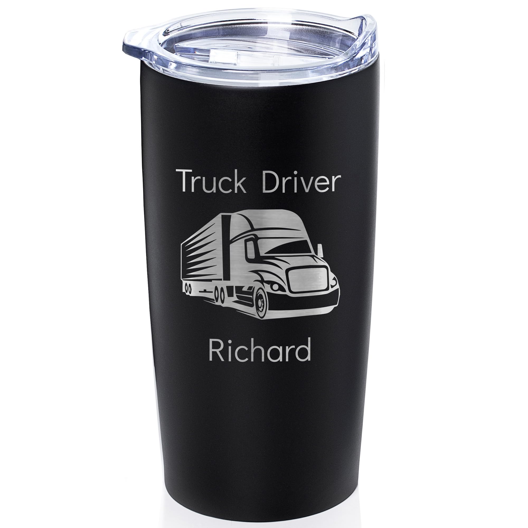 Lifetime Creations Engraved Personalized Truck Driver Tumbler