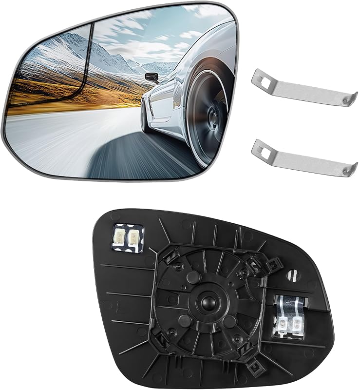 Vidro de Espelho Retrovisor Esquerdo Aquecido SYKRSS para Toyota RAV4 2016–2018 – 1 unidade