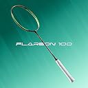 Hundred Flareon 100 Badminton Racket 5U (Strung)| Carbon Fiber Frame | Speed Racket for Fast Swings | Flexible Shaft | Max Tension 30 lbs | Full Cover Included - Black gallery image