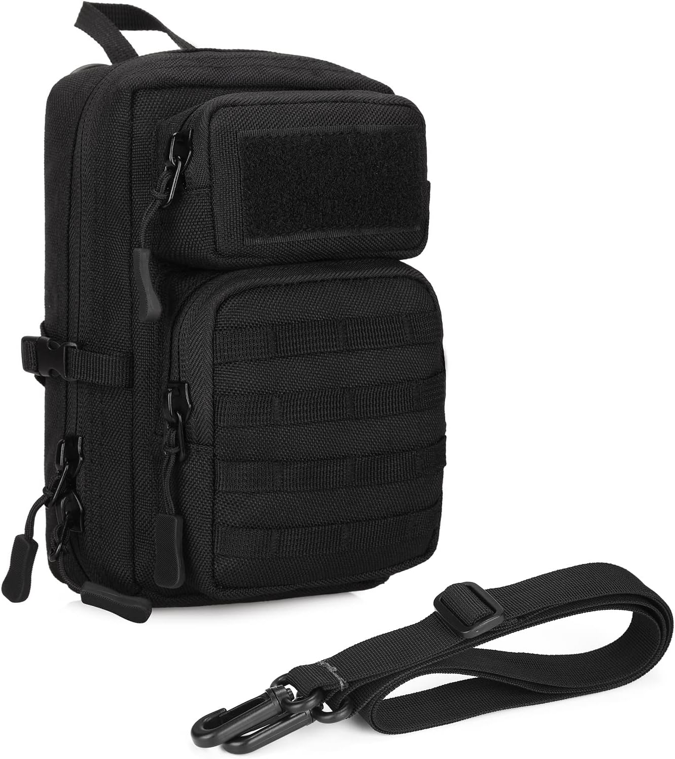 Huntvp Molle Pouch Tactical Small Waist Bag, Outdoor Waist Bag EDC Pouch with Strap for Sports, Hiking, Camping, Traveling, Outdoors Activities