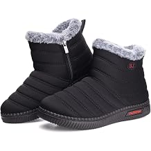 TEMOFON Womens Snow Boots Winter Warm Ankle Boots Waterproof Outdoor Fur Lined Shoes for Women