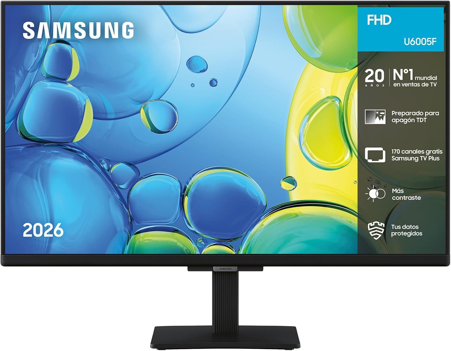 Samsung TV 24 pouces Full HD F6005 Smart TV TV Plus, OTS Lite, HDR Knox Security, capable de diffuser du contenu UHD 4K