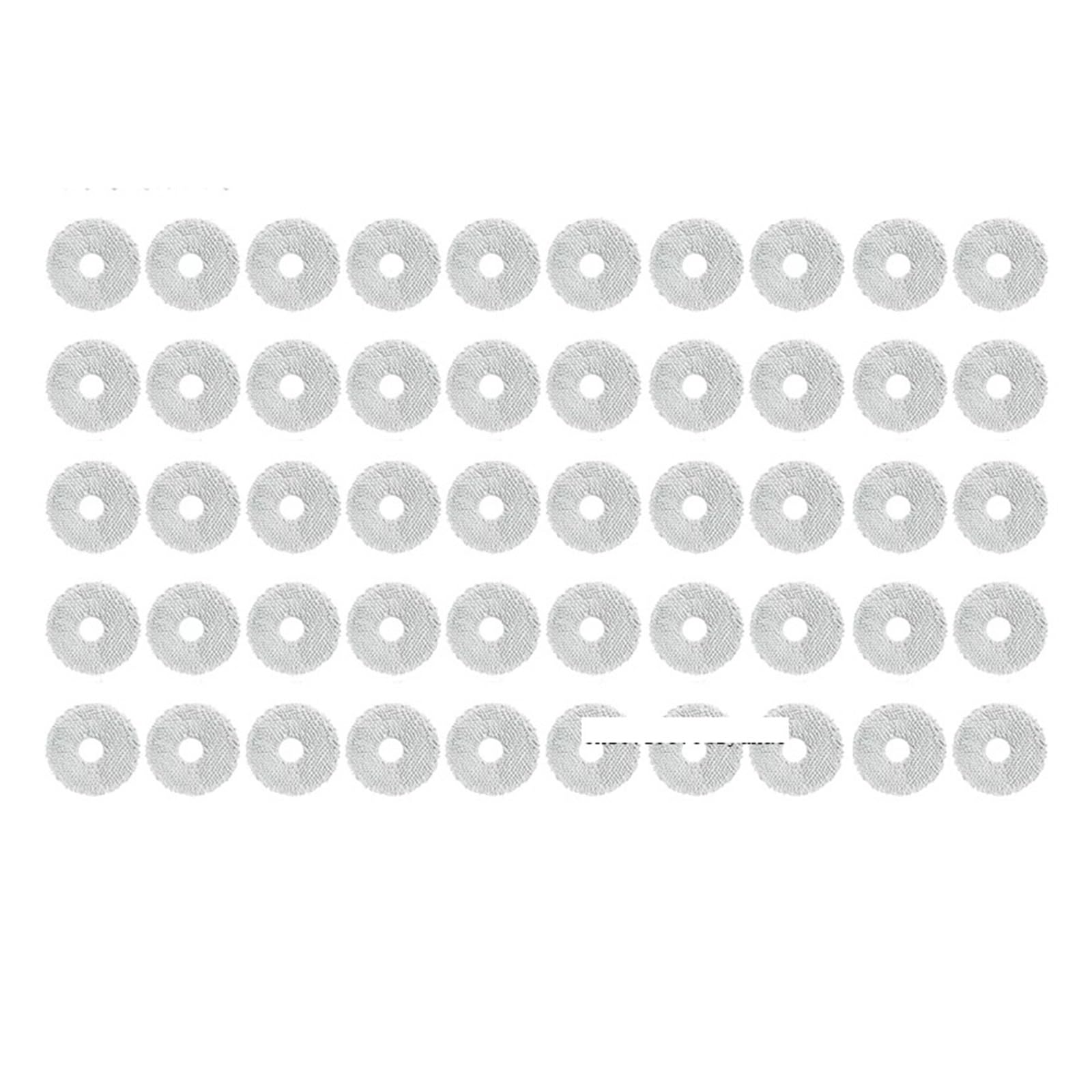NUCBCULWP Compatible For Xiaomi，Robot Vacuum S10+ S20+ X10+ X20 Plus B101CN,Compatible For Dreame，L10S Ultra L10S Pro L10 Prime Mop Cloth(50PCS)