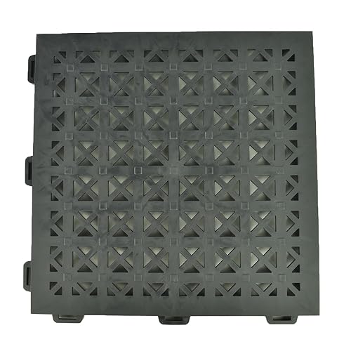 Greatmats StayLock - Azulejos perforados, 1 x 1 pie x 0.5 pulgadas, cubierta de área húmeda para exteriores, paquete de 26