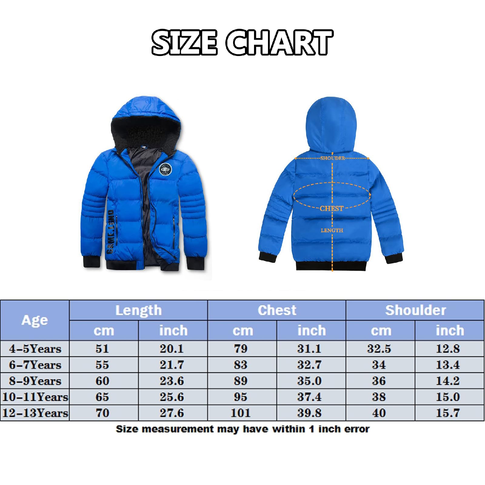 JOYSON Piumino leggero per bambini, alla moda, casual, impermeabile, imbottito, antivento, invernale, per la scuola