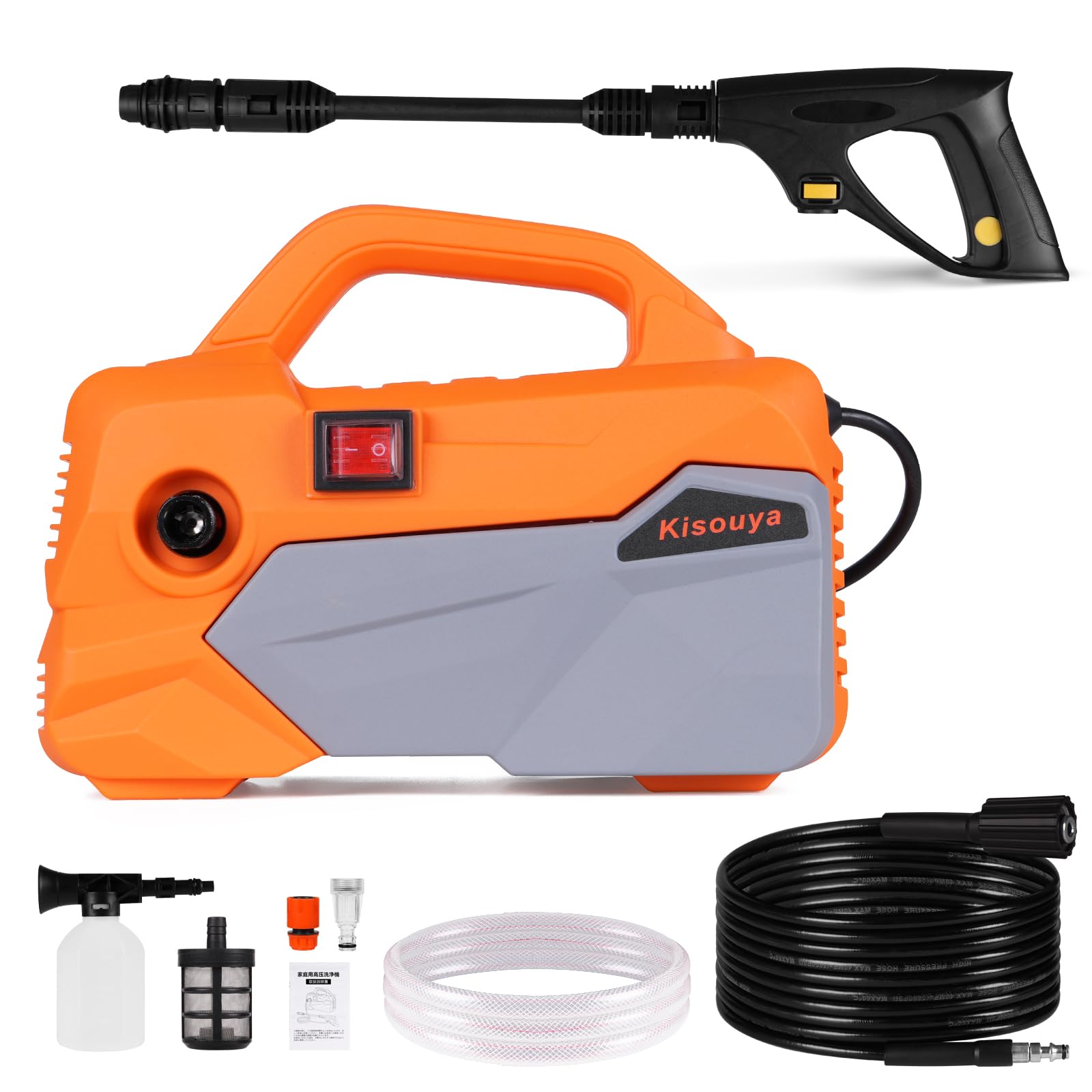 Amazon | 高圧洗浄機超軽量2.8kg、高圧洗浄、新型12MPaミニ高圧