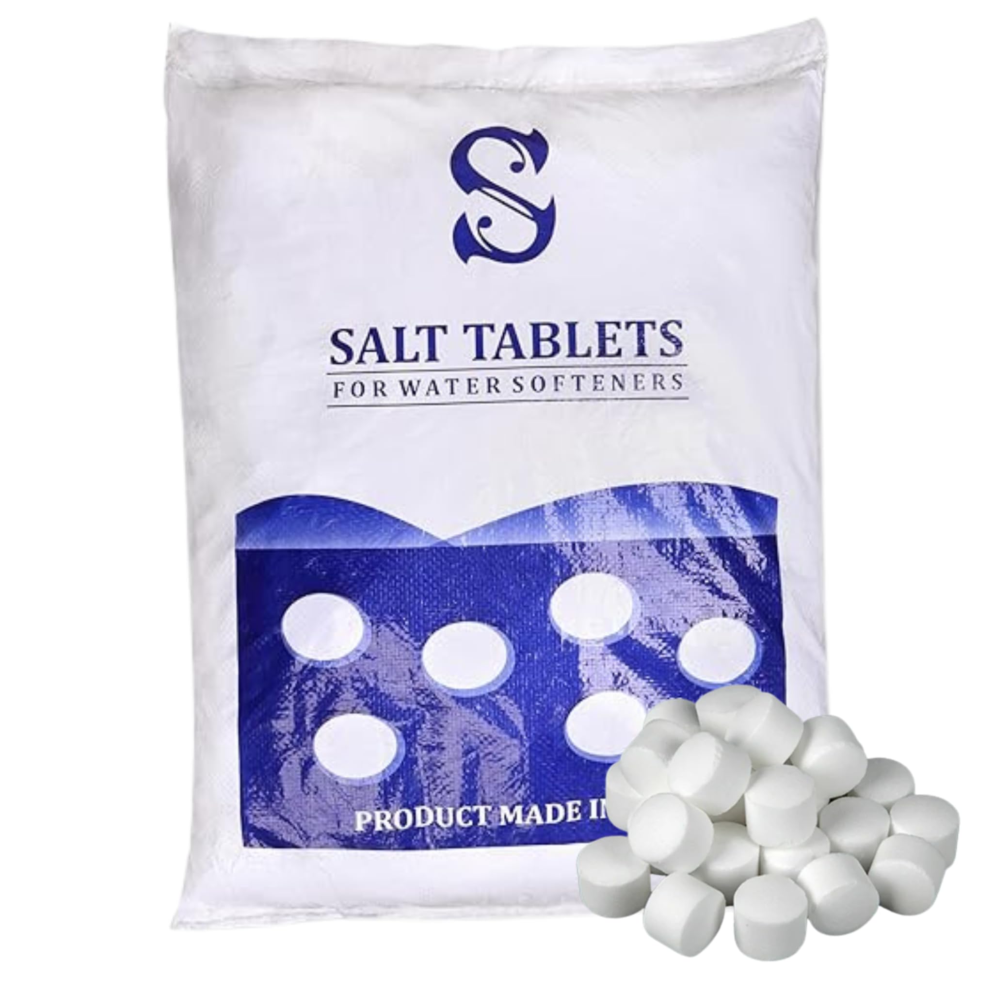 Bepure Salt Tablets for Water Softener 20Kg Pellets | High Purity Salt | Ideal for Water Softeners and Dishwasher
