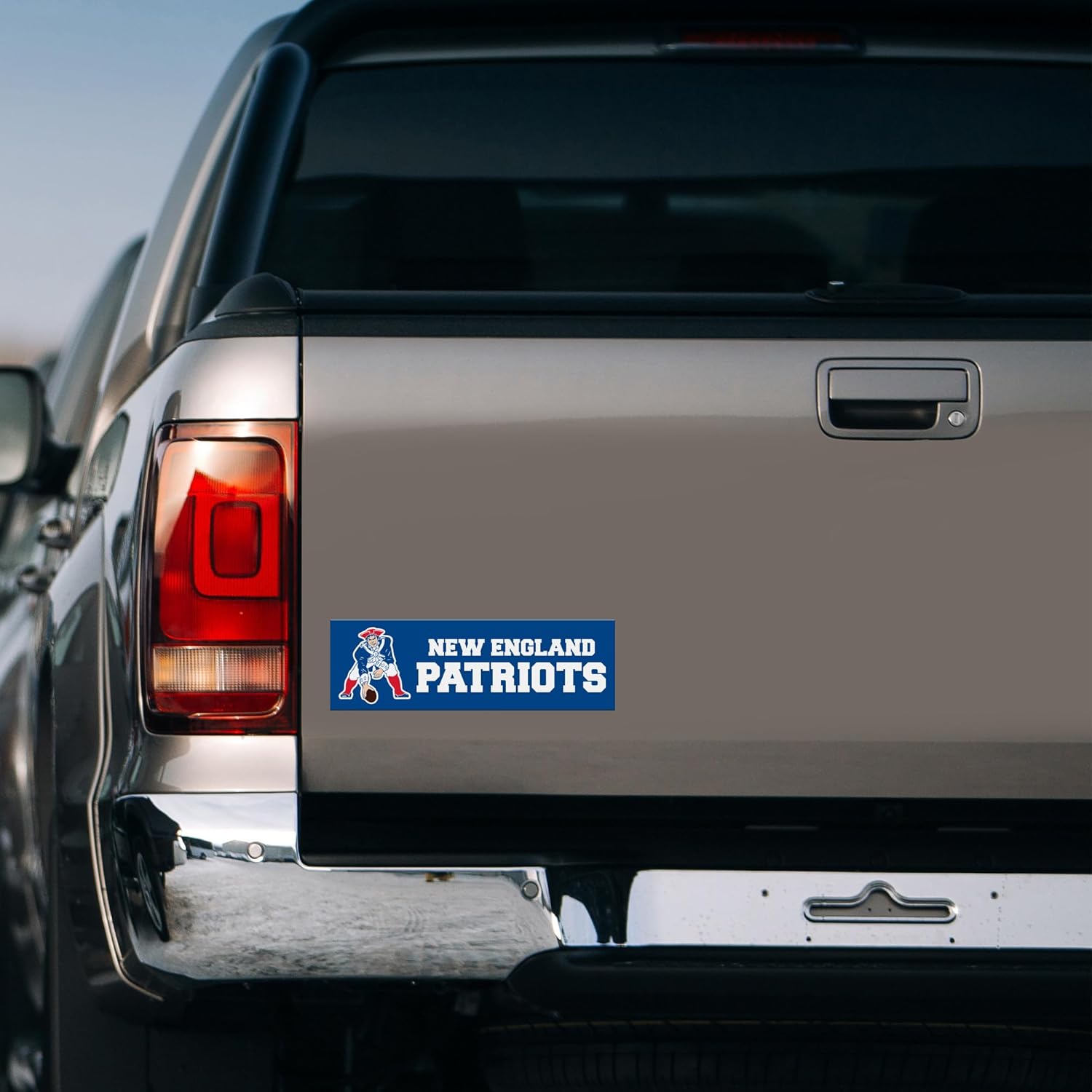 Rico Industries NFL Football New England Patriots Retro Logo 4 x 10 Team Spirit Magnet - Car, Home Decor - Refrigerator, Office, Kitchen