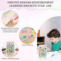 Vista 4 de Tarro magnético de estrellas, tarros de estrella de recompensa para niños, tarro magnético de estrella de recompensa para tablero de aula, tarros