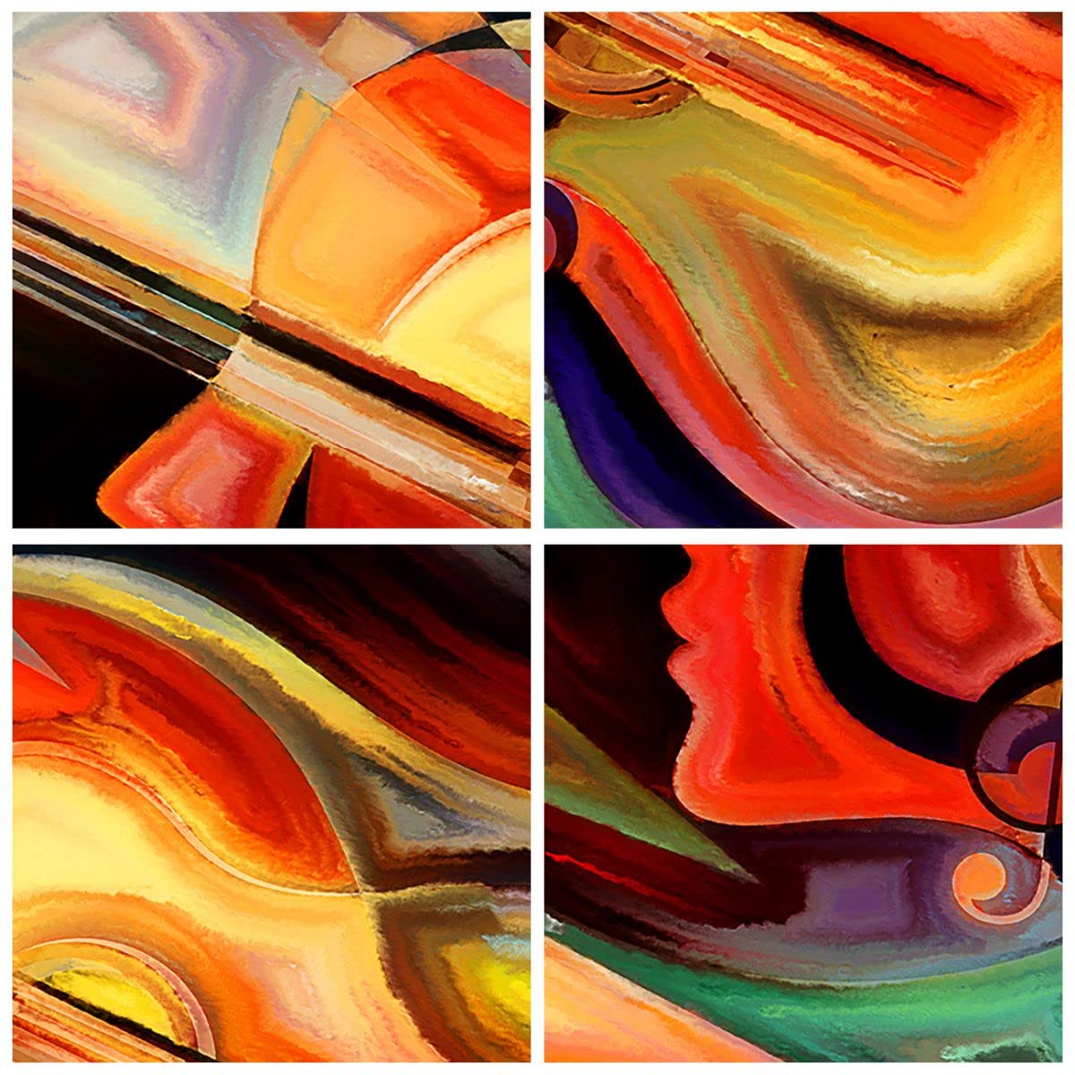 Moderne Impression Sur Toile 70x70cm Image Tableau Decoration Murale