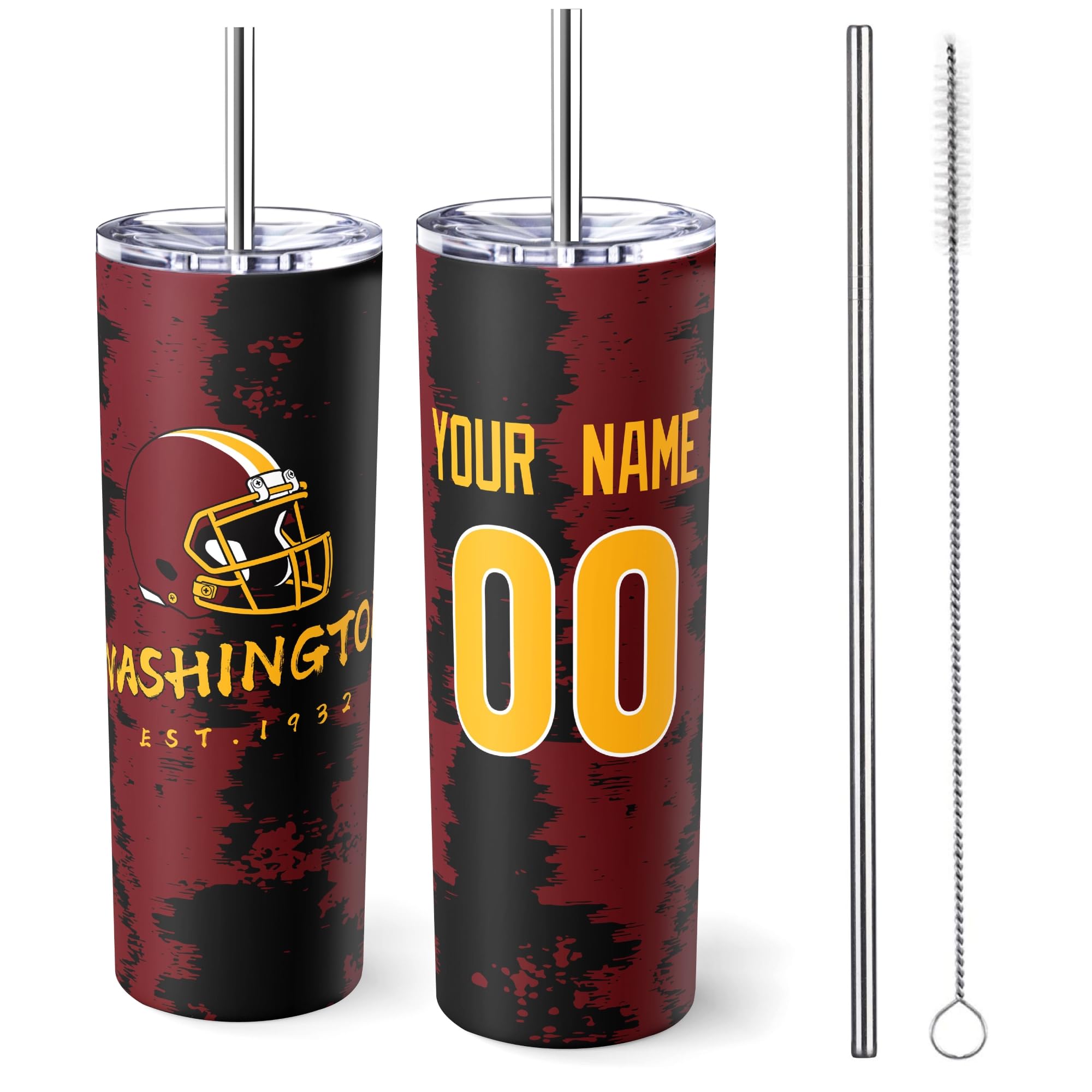 ANTKING W Tumbler 20oz Travel Mug Custom Name Number Gift