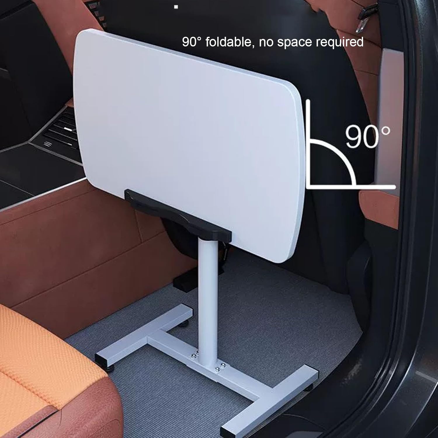 Folding RV Table, Height Adjustable Foldable car Desk, Outdoor Camping Picnic Table, RVs Dinette Tables, RV FoldingTables for Food Dining Drink and Laptop(Natural,23.6in/60cm)